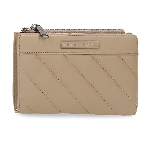 Pepe Jeans Kylie Geldbörse mit Geldbörse Beige 17 x 10 x 2 cm Kunstleder, Beige, Geldbörse mit Geldbörse von Pepe Jeans