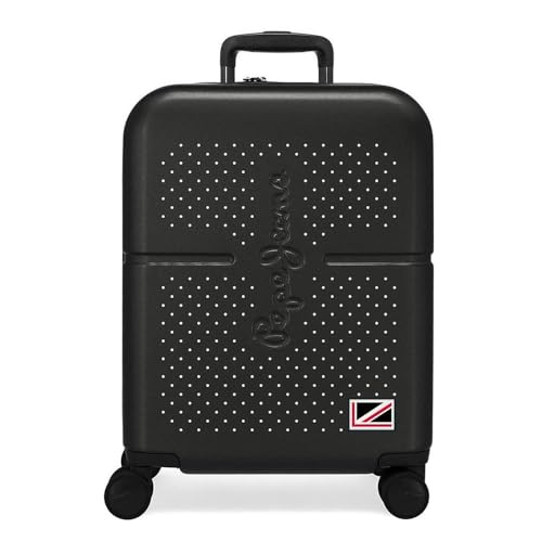 Pepe Jeans Laila Kabinentrolley, schwarz, 40 x 55 x 20 cm, starr, ABS-Verschluss, integriert, TSA-Verschluss, 37 l, 2,74 kg, 4 Räder, ausziehbar, Handgepäck Pepe Jeans Laila Kabinentrolley, schwarz, 40 x 55 x 20 cm, starr, ABS-Verschluss, integriert, TSA-Verschluss, 37 l, 2,74 kg, 4 Räder, ausziehbar, Handgepäck von Pepe Jeans
