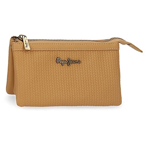 Pepe Jeans Lena Geldbörse Drei Fächer Braun 17,5 x 9,5 x 2 cm Kunstleder Pepe Jeans Lena Geldbörse Drei Fächer Braun 17,5 x 9,5 x 2 cm Kunstleder von Pepe Jeans