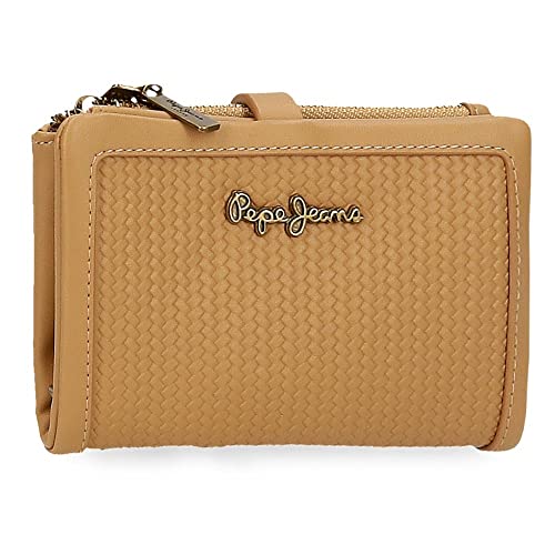 Pepe Jeans Lena Geldbörse mit braunem Kartenhalter 14,5 x 9 x 2 cm Kunstleder Pepe Jeans Lena Geldbörse mit braunem Kartenhalter 14,5 x 9 x 2 cm Kunstleder von Pepe Jeans