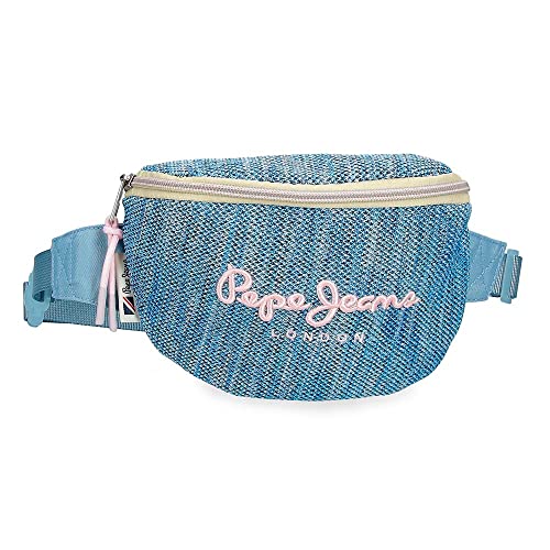 Pepe Jeans Lena kleine blaue Bauchtasche 27x11x6,5 cm Polyester Pepe Jeans Lena kleine blaue Bauchtasche 27x11x6,5 cm Polyester von Pepe Jeans