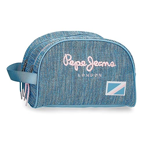 Pepe Jeans Lena Kulturbeutel Zwei Fächer Anpassbar Blau 26x16x12 cm Polyester Pepe Jeans Lena Kulturbeutel Zwei Fächer Anpassbar Blau 26x16x12 cm Polyester von Pepe Jeans