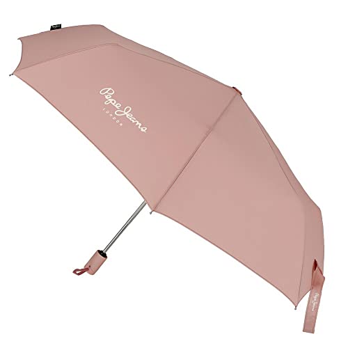 Pepe Jeans Macy Faltbarer Regenschirm, Polyester, mit Aluminium-Stock, Rosa, Regenschirm Pepe Jeans Macy Faltbarer Regenschirm, Polyester, mit Aluminium-Stock, Rosa, Regenschirm von Pepe Jeans