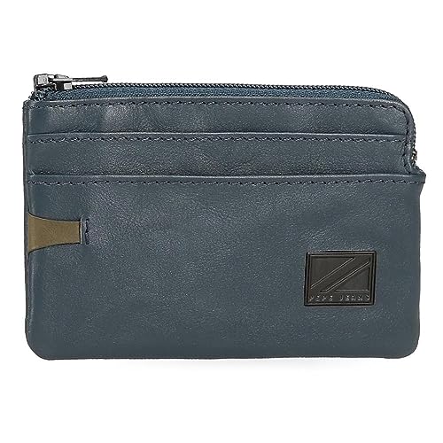 Pepe Jeans Marshal Geldbörse Blau 11 x 7 x 1,5 cm Leder, blau, Talla única, geldbörse von Pepe Jeans