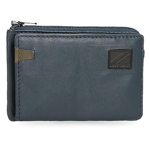 Pepe Jeans Marshal Geldbörse mit Kartenfach, Blau, 11 x 7 x 1,5 cm, Leder, blau, Talla única, Geldbörse mit Kartenhalter Pepe Jeans Marshal Geldbörse mit Kartenfach, Blau, 11 x 7 x 1,5 cm, Leder, blau, Talla única, Geldbörse mit Kartenhalter von Pepe Jeans