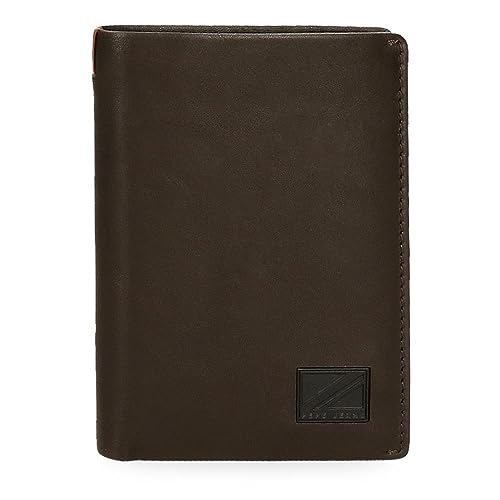 Pepe Jeans Marshal Vertikale Geldbörse mit Geldbeutel, Braun, 8,5 x 11,5 x 1 cm, Leder, Braun, Talla única, vertikale Brieftasche mit Geldbörse, braun, one Size, Vertikale Geldbörse mit Münzfach Pepe Jeans Marshal Vertikale Geldbörse mit Geldbeutel, Braun, 8,5 x 11,5 x 1 cm, Leder, Braun, Talla única, vertikale Brieftasche mit Geldbörse, braun, one Size, Vertikale Geldbörse mit Münzfach von Pepe Jeans