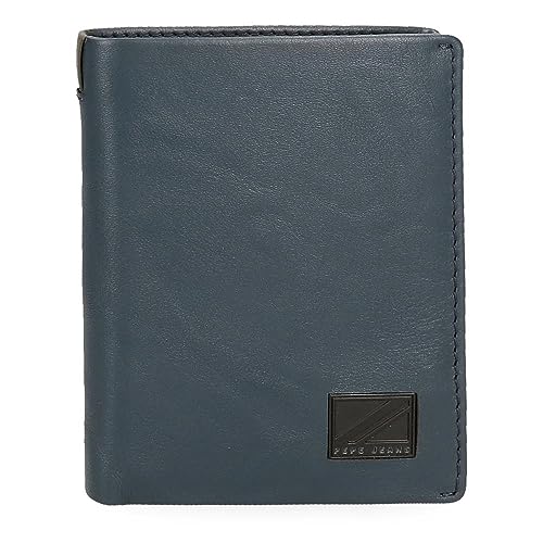 Pepe Jeans Marshal Vertikale Geldbörse mit Geldbörse, Blau, 8,5 x 10,5 x 1 cm, Leder, blau, Talla única, Vertikale Geldbörse mit Geldbörse Pepe Jeans Marshal Vertikale Geldbörse mit Geldbörse, Blau, 8,5 x 10,5 x 1 cm, Leder, blau, Talla única, Vertikale Geldbörse mit Geldbörse von Pepe Jeans