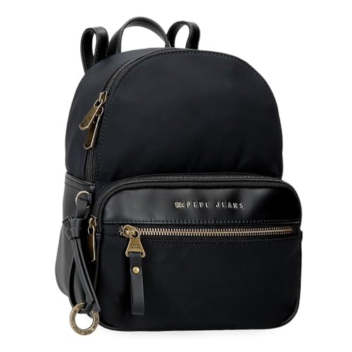 Pepe Jeans Morgan Casual Rucksack, Schwarz, 20 x 25,5 x 10 cm, Polyester mit Kunstlederdetails, 5,1 l von Joumma Bags, Schwarz, Talla única, Lässiger Rucksack Pepe Jeans Morgan Casual Rucksack, Schwarz, 20 x 25,5 x 10 cm, Polyester mit Kunstlederdetails, 5,1 l von Joumma Bags, Schwarz, Talla única, Lässiger Rucksack von Pepe Jeans