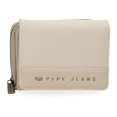 Pepe Jeans Joumma Bags Morgan Casual Tagesrucksack, Reisetaschen, beige und schwarz, Kunstleder für Damen, beige, Talla única, Brieftasche von Pepe Jeans