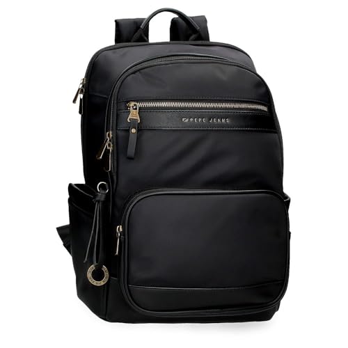 Pepe Jeans Joumma Bags Morgan Casual Daypacks, Reisetaschen, beige und schwarz, Kunstleder für Damen, Schwarz, Talla única, PC-Rucksack Pepe Jeans Joumma Bags Morgan Casual Daypacks, Reisetaschen, beige und schwarz, Kunstleder für Damen, Schwarz, Talla única, PC-Rucksack von Pepe Jeans