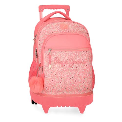 Pepe Jeans Nahid Compact Rucksack mit 2 Rädern, Rosa, 32 x 43 x 21 cm, Polyester, von Joumma Bags, Rosa, 32x43x21 cms, Kompakter Rucksack mit 2 Rädern Pepe Jeans Nahid Compact Rucksack mit 2 Rädern, Rosa, 32 x 43 x 21 cm, Polyester, von Joumma Bags, Rosa, 32x43x21 cms, Kompakter Rucksack mit 2 Rädern von Pepe Jeans