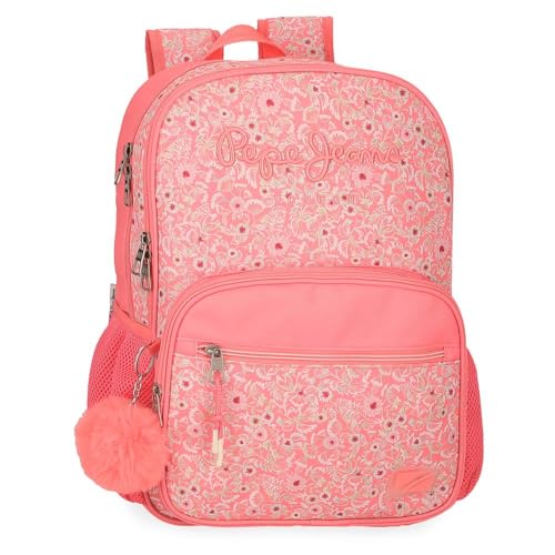 Pepe Jeans Nahid Schulrucksack mit Doppelfach, Rosa, 30 x 40 x 12 cm, Polyester, von Joumma Bags, Rosa, 30x40x12 cms, Schulrucksack mit zwei Fächern Pepe Jeans Nahid Schulrucksack mit Doppelfach, Rosa, 30 x 40 x 12 cm, Polyester, von Joumma Bags, Rosa, 30x40x12 cms, Schulrucksack mit zwei Fächern von Pepe Jeans