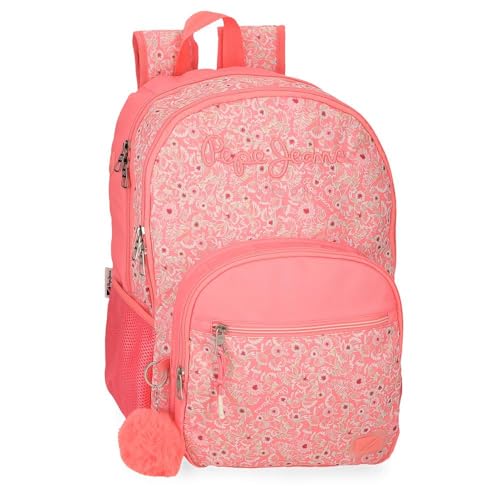 Pepe Jeans Nahid Schulrucksack mit zwei Fächern, Rosa, 32 x 44 x 22 cm, Polyester, von Joumma Bags, Rosa, 32x44x22 cms, Schulrucksack mit zwei Fächern Pepe Jeans Nahid Schulrucksack mit zwei Fächern, Rosa, 32 x 44 x 22 cm, Polyester, von Joumma Bags, Rosa, 32x44x22 cms, Schulrucksack mit zwei Fächern von Pepe Jeans