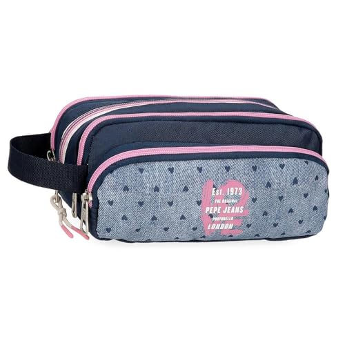Pepe Jeans Noni Denim Schulrucksack, Mehrfarbig, 31 x 42 x 17,5 cm, Polyester, 22,79 l, bunt, Schulrucksack Pepe Jeans Noni Denim Schulrucksack, Mehrfarbig, 31 x 42 x 17,5 cm, Polyester, 22,79 l, bunt, Schulrucksack von Pepe Jeans