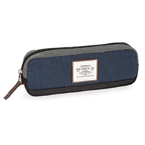 Pepe Jeans Roy Federmäppchen Blau 22x7x3 cms Polyester Pepe Jeans Roy Federmäppchen Blau 22x7x3 cms Polyester von Pepe Jeans