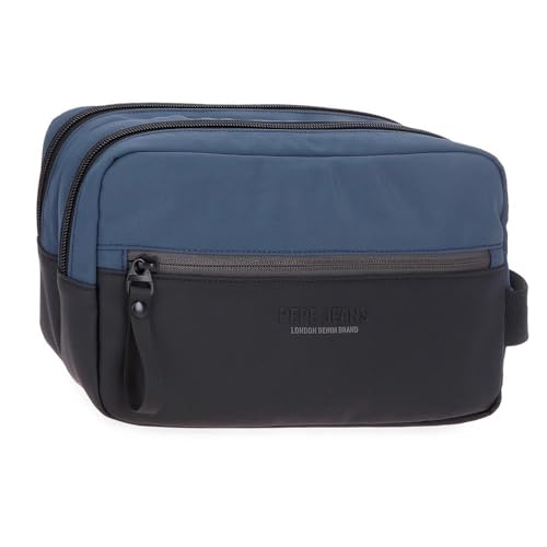 Pepe Jeans Sail up Kulturbeutel mit Zwei Fächern, blau, 26 x 16 x 12 cm, Polyester und PU von Joumma Bags, blau, Talla única, Kulturbeutel mit Zwei Fächern Pepe Jeans Sail up Kulturbeutel mit Zwei Fächern, blau, 26 x 16 x 12 cm, Polyester und PU von Joumma Bags, blau, Talla única, Kulturbeutel mit Zwei Fächern von Pepe Jeans