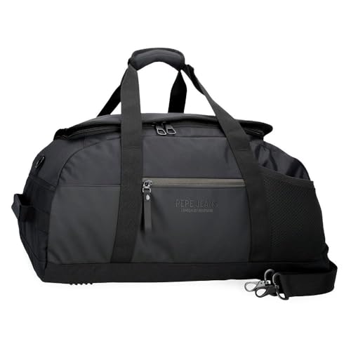 Pepe Jeans Sail up Reisetasche, Schwarz, 56 x 32 x 25,5 cm, Polyester und PU, 45,7 l, Schwarz, Talla única, Reisetasche Pepe Jeans Sail up Reisetasche, Schwarz, 56 x 32 x 25,5 cm, Polyester und PU, 45,7 l, Schwarz, Talla única, Reisetasche von Pepe Jeans