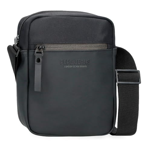 Pepe Jeans Sail up Umhängetasche mittelgroß, schwarz, 17 x 22 x 6 cm, Polyester und PU von Joumma Bags, Schwarz, Talla única, Mittelgroße Umhängetasche Pepe Jeans Sail up Umhängetasche mittelgroß, schwarz, 17 x 22 x 6 cm, Polyester und PU von Joumma Bags, Schwarz, Talla única, Mittelgroße Umhängetasche von Pepe Jeans