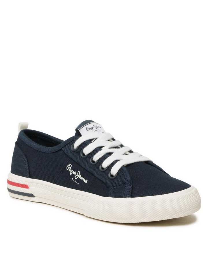 Pepe Jeans Sneakers aus Stoff Brady Basic Boy PBS30549 Navy 595 Sneaker von Pepe Jeans