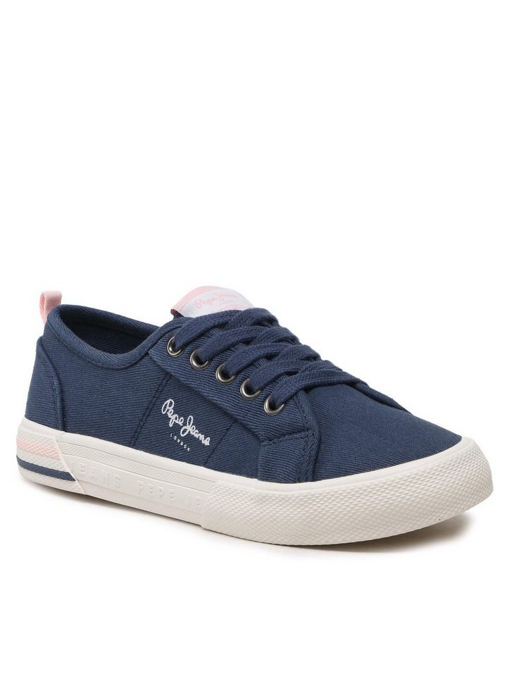 Pepe Jeans Sneakers aus Stoff Brady Basic G PGS30561 Navy 595 Sneaker von Pepe Jeans