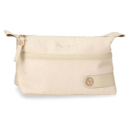 Pepe Jeans Sprig Casual Damenrucksack, Handtasche, Geldbörsen und Geldbörsen, RFID-System, Kunstleder von Joumma Bags, Beige, Talla única, Sprig Kulturbeutel Pepe Jeans Sprig Casual Damenrucksack, Handtasche, Geldbörsen und Geldbörsen, RFID-System, Kunstleder von Joumma Bags, Beige, Talla única, Sprig Kulturbeutel von Pepe Jeans