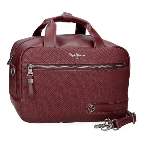 Pepe Jeans Sprig Kulturbeutel, anpassbar, mit Schulterriemen, Rot, 31 x 21 x 15 cm, Kunstleder von Joumma Bags, rot, Talla única, Verstellbare Kosmetiktasche mit Schulterriemen Pepe Jeans Sprig Kulturbeutel, anpassbar, mit Schulterriemen, Rot, 31 x 21 x 15 cm, Kunstleder von Joumma Bags, rot, Talla única, Verstellbare Kosmetiktasche mit Schulterriemen von Pepe Jeans