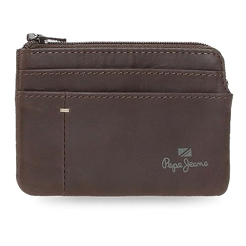 Pepe Jeans Staple Geldbörse Braun 11x7x1,5 cm Leder, braun, Talla única, geldbörse von Pepe Jeans