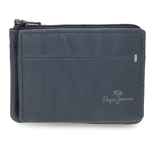 Pepe Jeans Staple Geldbörse mit Kartenfach, Blau, 11 x 7 x 1,5 cm, Leder, blau, Talla única, Geldbörse mit Kartenhalter Pepe Jeans Staple Geldbörse mit Kartenfach, Blau, 11 x 7 x 1,5 cm, Leder, blau, Talla única, Geldbörse mit Kartenhalter von Pepe Jeans