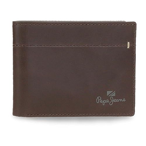 Pepe Jeans Staple Horizontale Geldbörse mit Geldbörse, Braun, 11,5 x 8 x 1 cm Leder, braun, Talla única, Horizontale Geldbörse mit Geldbörse Pepe Jeans Staple Horizontale Geldbörse mit Geldbörse, Braun, 11,5 x 8 x 1 cm Leder, braun, Talla única, Horizontale Geldbörse mit Geldbörse von Pepe Jeans