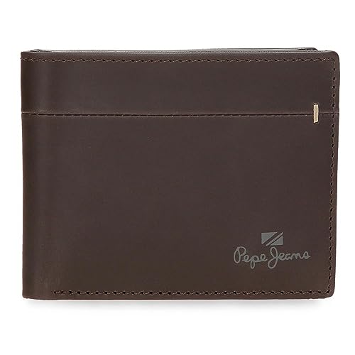 Pepe Jeans Staple Horizontale Geldbörse mit Geldbörse, Braun, 11 x 8 x 1 cm Leder, braun, Talla única, Horizontale Geldbörse mit Geldbörse Pepe Jeans Staple Horizontale Geldbörse mit Geldbörse, Braun, 11 x 8 x 1 cm Leder, braun, Talla única, Horizontale Geldbörse mit Geldbörse von Pepe Jeans