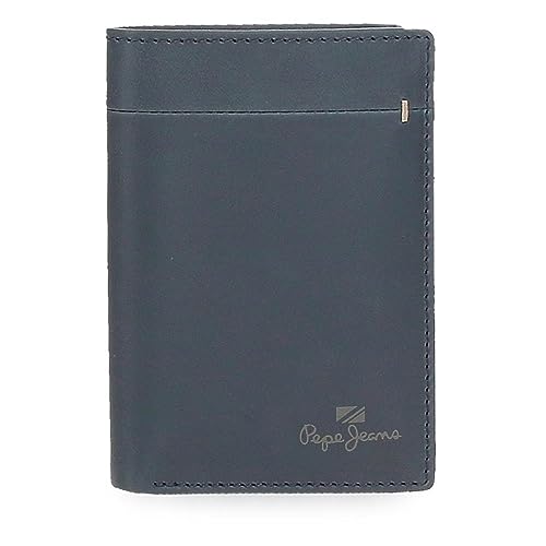 Pepe Jeans Staple Vertikale Geldbörse mit Geldbörse, Blau, 8,5 x 11,5 x 1 cm, Leder, blau, Talla única, Vertikale Geldbörse mit Geldbörse Pepe Jeans Staple Vertikale Geldbörse mit Geldbörse, Blau, 8,5 x 11,5 x 1 cm, Leder, blau, Talla única, Vertikale Geldbörse mit Geldbörse von Pepe Jeans
