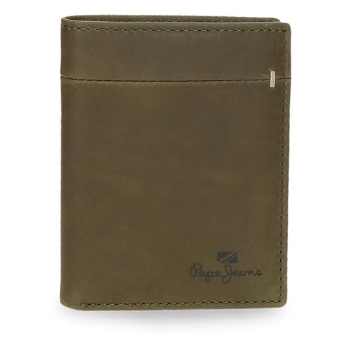Pepe Jeans Staple Vertikale Geldbörse mit Kartenfach, Grün, 8,5 x 10,5 x 1 cm, Leder von Joumma Bags, grün, Talla única, Vertikale Geldbörse mit Kartenfächern Pepe Jeans Staple Vertikale Geldbörse mit Kartenfach, Grün, 8,5 x 10,5 x 1 cm, Leder von Joumma Bags, grün, Talla única, Vertikale Geldbörse mit Kartenfächern von Pepe Jeans