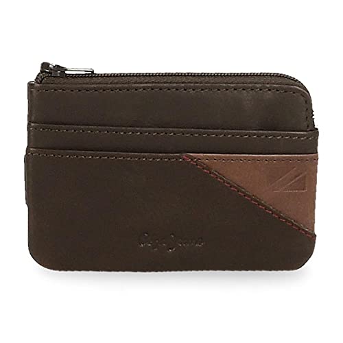 Pepe Jeans Striking Geldbörse mit Kartenhalter, Braun, 11 x 7 x 1,5 cm, Leder, braun, Geldbörse mit Kartenfach Pepe Jeans Striking Geldbörse mit Kartenhalter, Braun, 11 x 7 x 1,5 cm, Leder, braun, Geldbörse mit Kartenfach von Pepe Jeans