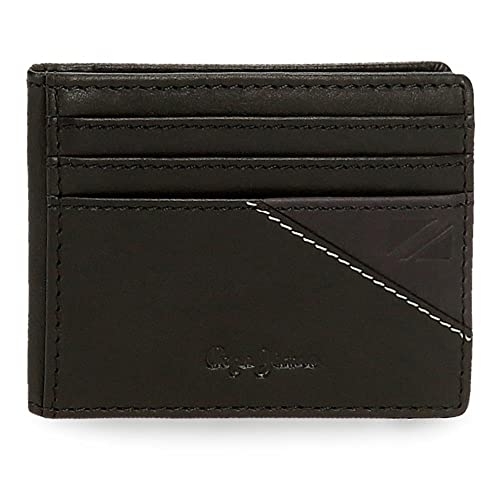 Pepe Jeans Striking Geldbörse mit Kartenhalter, Braun, 11 x 7 x 1,5 cm, Leder, braun, Geldbörse mit Kartenfach von Pepe Jeans