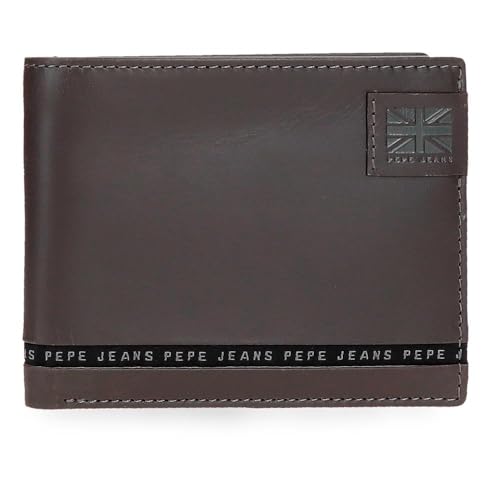 Pepe Jeans Tape Horizontale Geldbörse mit Geldbörse, Braun, 11 x 8 x 1 cm, Leder von Joumma Bags, braun, Talla única, Horizontale Geldbörse mit Münzfach Pepe Jeans Tape Horizontale Geldbörse mit Geldbörse, Braun, 11 x 8 x 1 cm, Leder von Joumma Bags, braun, Talla única, Horizontale Geldbörse mit Münzfach von Pepe Jeans