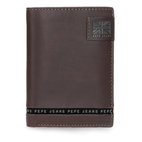 Pepe Jeans Tape Vertikale Geldbörse mit brauner Geldbörse, 8,5 x 11,5 x 1 cm, Leder von Joumma Bags, braun, Talla única, Vertikale Geldbörse mit Geldbörse Pepe Jeans Tape Vertikale Geldbörse mit brauner Geldbörse, 8,5 x 11,5 x 1 cm, Leder von Joumma Bags, braun, Talla única, Vertikale Geldbörse mit Geldbörse von Pepe Jeans