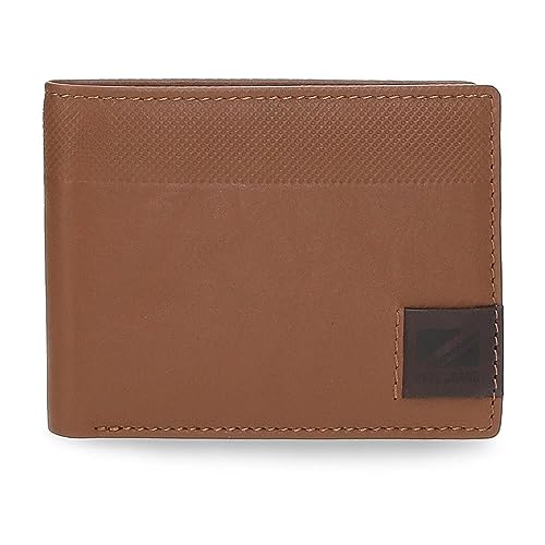 Pepe Jeans Topper Horizontale Geldbörse mit Geldbörse, Braun, 11,5 x 8 x 1 cm Leder, braun, Talla única, Horizontale Geldbörse mit Geldbörse von Pepe Jeans