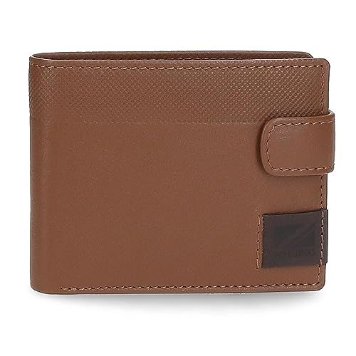 Pepe Jeans Topper Horizontale Geldbörse mit Klickverschluss, Braun, 11 x 8,5 x 1 cm Leder, braun, Talla única, Horizontale Brieftasche mit Klickverschluss Pepe Jeans Topper Horizontale Geldbörse mit Klickverschluss, Braun, 11 x 8,5 x 1 cm Leder, braun, Talla única, Horizontale Brieftasche mit Klickverschluss von Pepe Jeans
