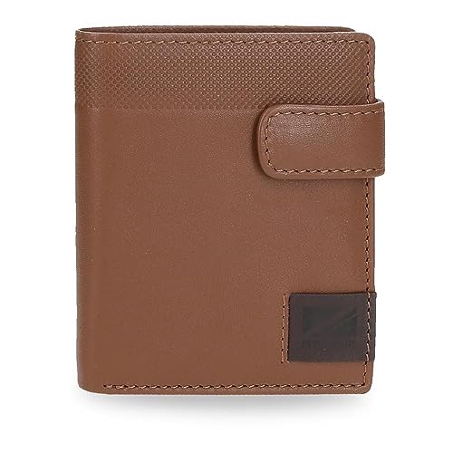 Pepe Jeans Topper Vertikale Geldbörse mit Klickverschluss, Braun, 8,5 x 10,5 x 1 cm Leder, braun, Talla única, Vertikale Geldbörse mit Klickverschluss Pepe Jeans Topper Vertikale Geldbörse mit Klickverschluss, Braun, 8,5 x 10,5 x 1 cm Leder, braun, Talla única, Vertikale Geldbörse mit Klickverschluss von Pepe Jeans
