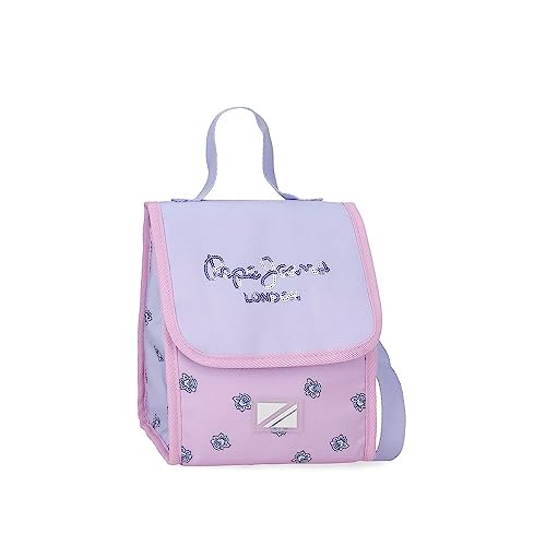 Pepe Jeans Becca Lunchtasche, 20 x 23 x 14 cm, Polyester, dunkelviolett, Talla única, Lunchtasche von Pepe Jeans