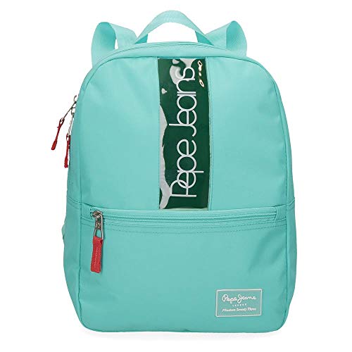 Pepe Jeans Darienne Kleiner Rucksack Grün 25x32x12 cms Polyester und PVC 9.6L von Pepe Jeans