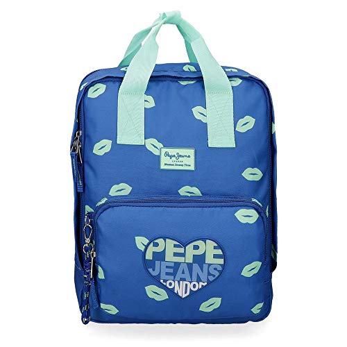 Pepe Jeans Ruth Anpassbarer Laptop-Rucksack Blau 30x40x13 cms Polyester 14" 15.6L Pepe Jeans Ruth Anpassbarer Laptop-Rucksack Blau 30x40x13 cms Polyester 14" 15.6L von Pepe Jeans