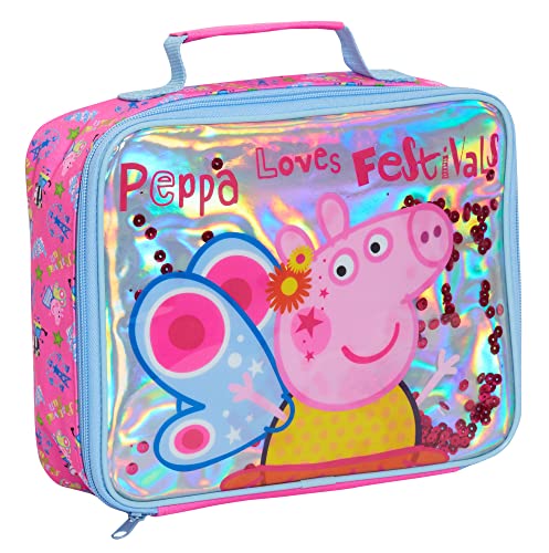 Luxuriöse Lunchtasche mit Peppa Wutz für Mädchen, Schule, Kinderzimmer, Pailletten, isoliert, Rosa, rose, Einheitsgröße, Lunchbox Luxuriöse Lunchtasche mit Peppa Wutz für Mädchen, Schule, Kinderzimmer, Pailletten, isoliert, Rosa, rose, Einheitsgröße, Lunchbox von Peppa Pig