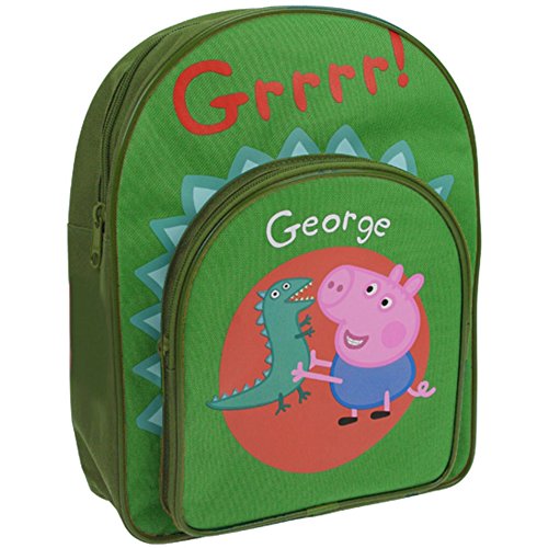 Peppa Pig George & Dinosaur Front Pocket Backpack School Bag Rucksack von Peppa Pig