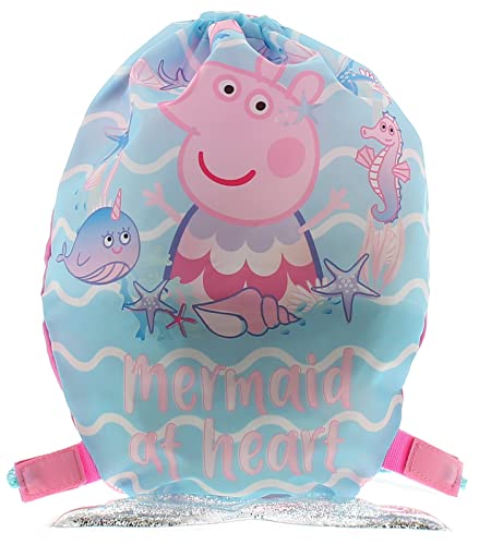 Peppa Pig Mermaid at Heart Drawstring Sports Trainer Bag von Peppa Pig