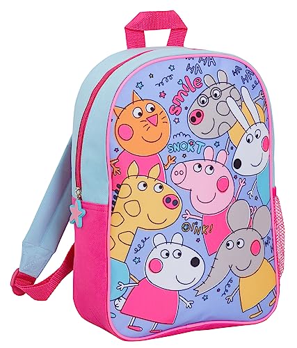 Peppa Pig Offizieller Rucksack für Mädchen, Peppa & Friends, Schultasche, für Kindergarten, Reisen, Lunch-Tasche, New Tales Buch-Tragetasche Peppa Pig Offizieller Rucksack für Mädchen, Peppa & Friends, Schultasche, für Kindergarten, Reisen, Lunch-Tasche, New Tales Buch-Tragetasche von Peppa Pig