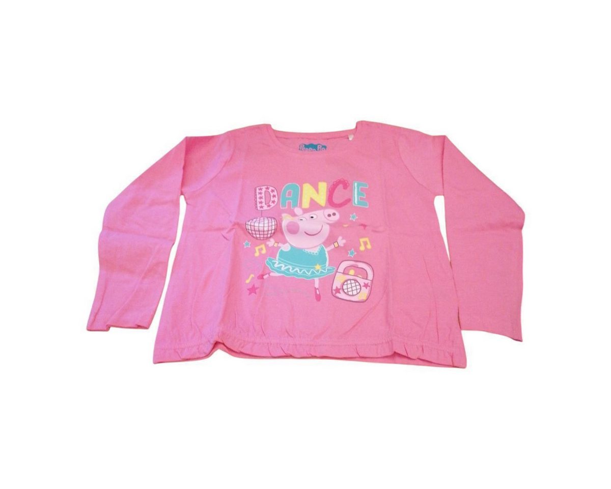 Peppa Pig T-Shirt Peppa Langarm-Shirt für Mädchen, "Peppa Pig Dance", 100% Baumwolle Peppa Pig T-Shirt Peppa Langarm-Shirt für Mädchen, "Peppa Pig Dance", 100% Baumwolle von Peppa Pig
