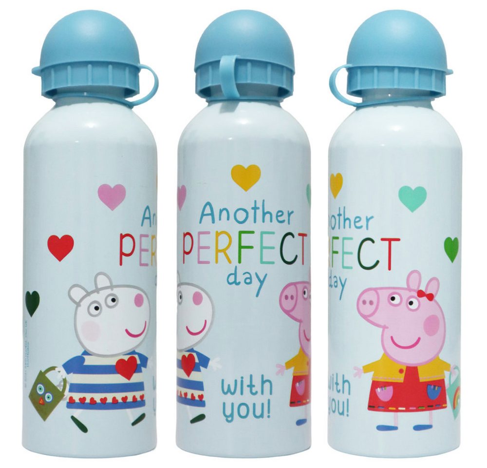 Peppa Pig Trinkflasche Peppa Wutz Kinder Aluminium Wasserflasche Flasche 500 ml von Peppa Pig