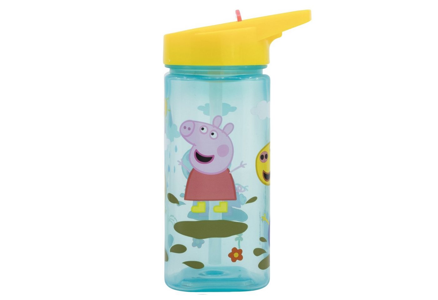 Peppa Pig Trinkflasche Peppa Wutz & Freunde, Kinderflasche mit Tragegriff & Trinkkappe 530 ml BPA frei von Peppa Pig