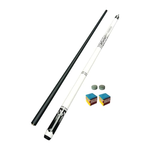 Perfeclan 1/2 Kohlefaser-Pool-Queue-Billard-Stick Stilvolle 1,3-cm-Spitze 57-Zoll-Länge Praktischer Snooker-Pool-Queue-Pool-Stick für Reisen von Perfeclan